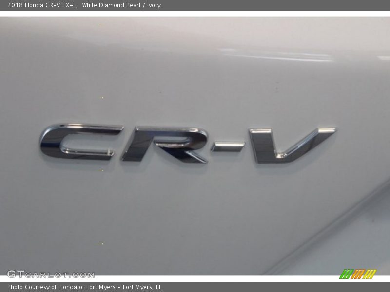 White Diamond Pearl / Ivory 2018 Honda CR-V EX-L
