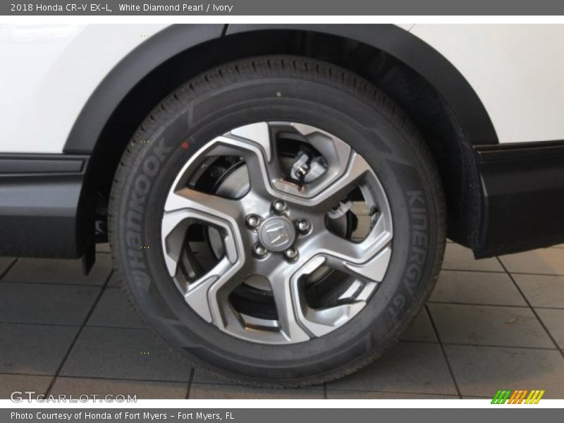 White Diamond Pearl / Ivory 2018 Honda CR-V EX-L