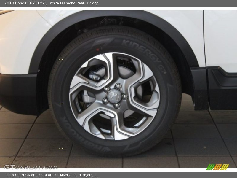 White Diamond Pearl / Ivory 2018 Honda CR-V EX-L