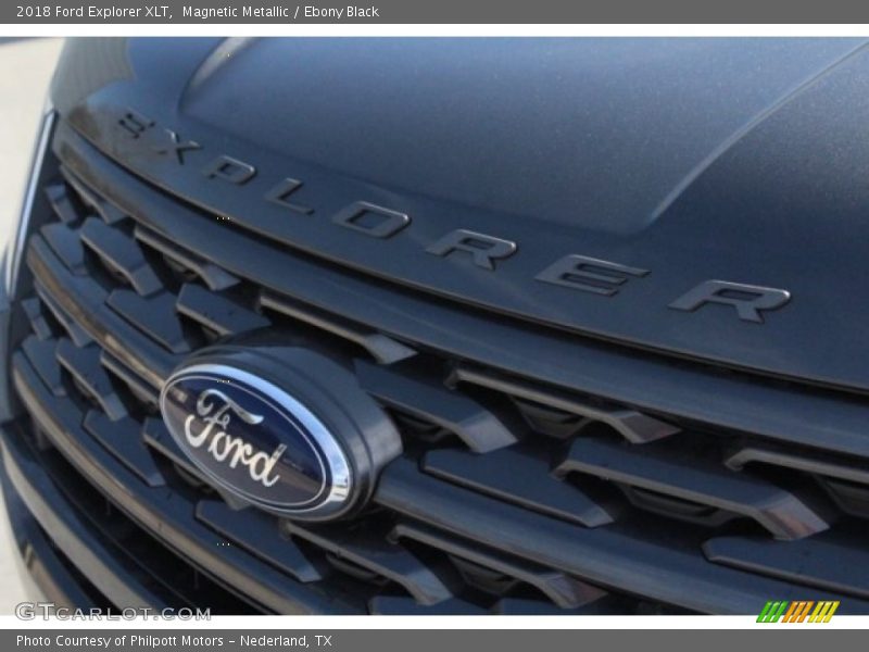 Magnetic Metallic / Ebony Black 2018 Ford Explorer XLT