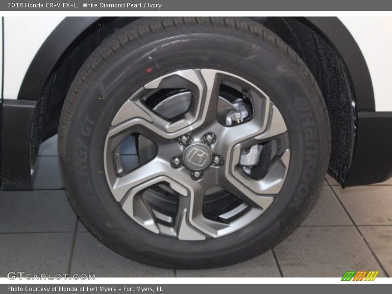 White Diamond Pearl / Ivory 2018 Honda CR-V EX-L