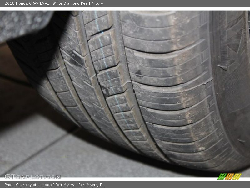 White Diamond Pearl / Ivory 2018 Honda CR-V EX-L