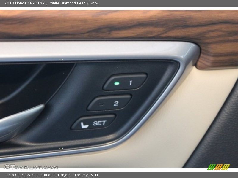 White Diamond Pearl / Ivory 2018 Honda CR-V EX-L