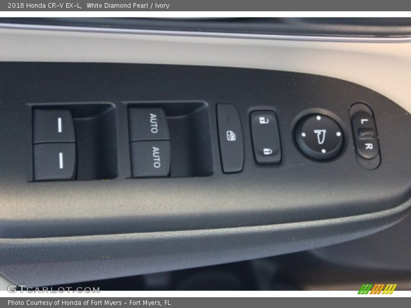 White Diamond Pearl / Ivory 2018 Honda CR-V EX-L