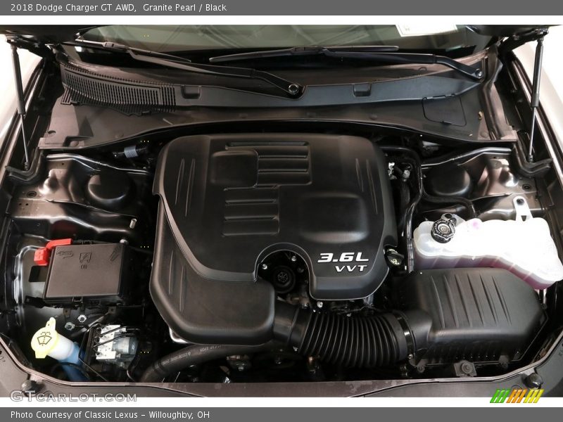 Granite Pearl / Black 2018 Dodge Charger GT AWD