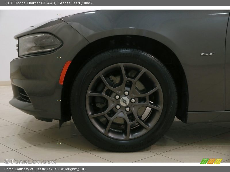 Granite Pearl / Black 2018 Dodge Charger GT AWD