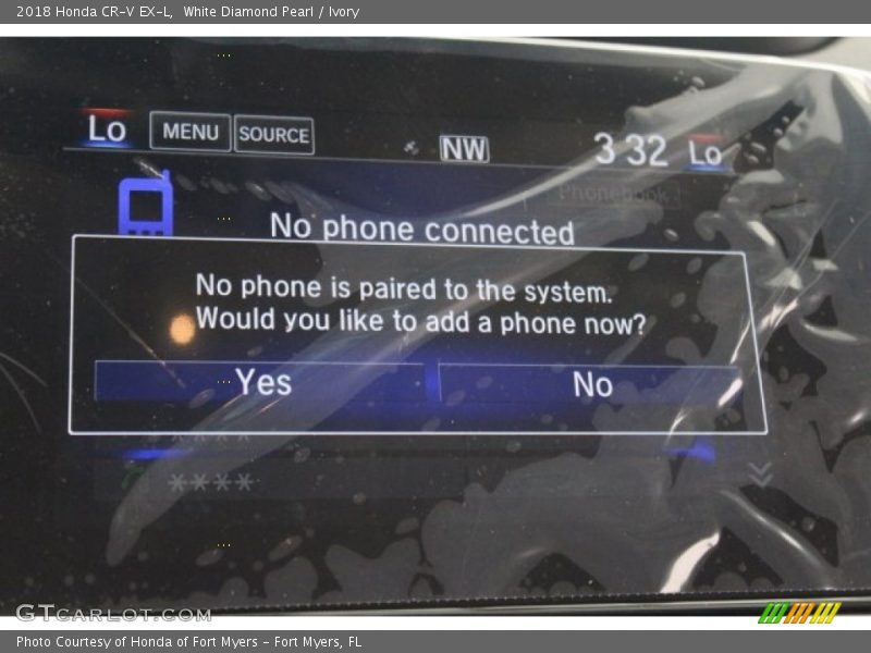 White Diamond Pearl / Ivory 2018 Honda CR-V EX-L