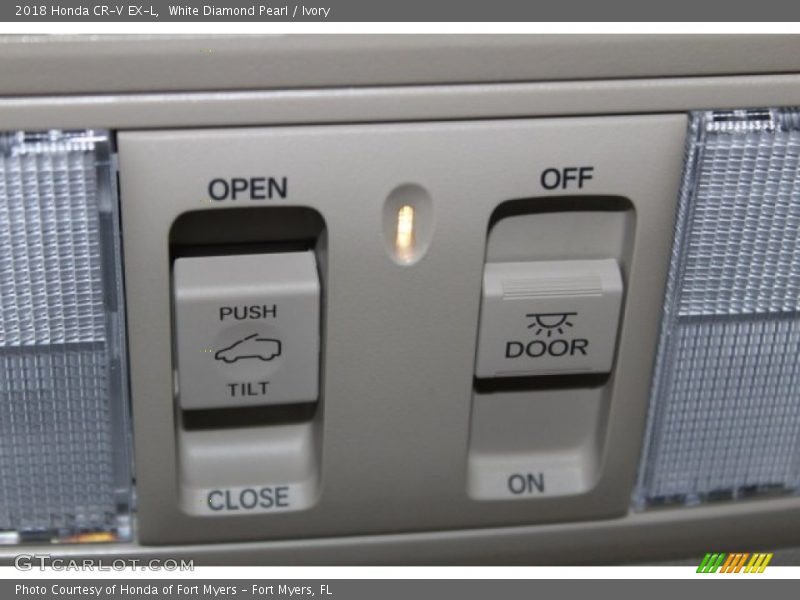 White Diamond Pearl / Ivory 2018 Honda CR-V EX-L