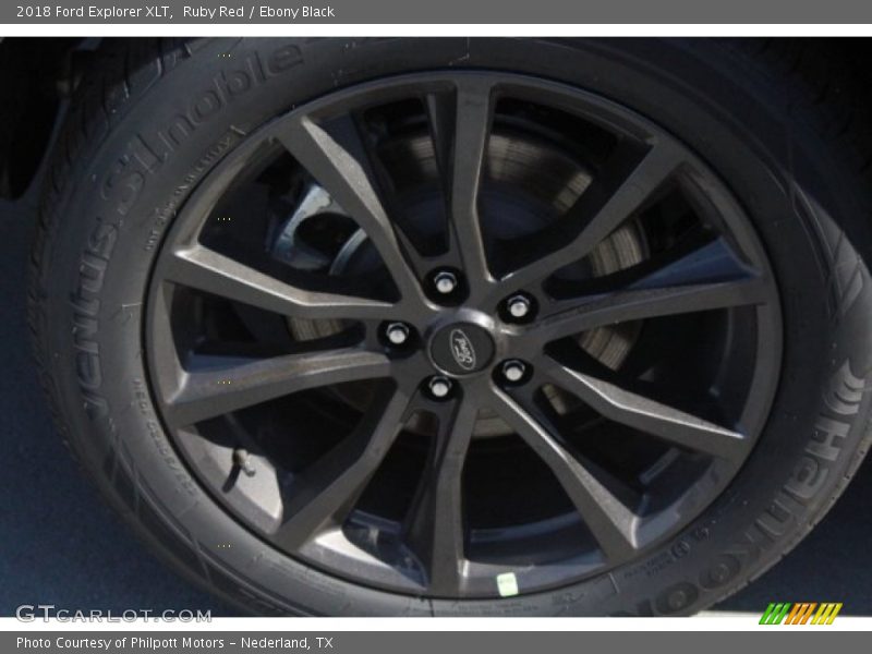 Ruby Red / Ebony Black 2018 Ford Explorer XLT