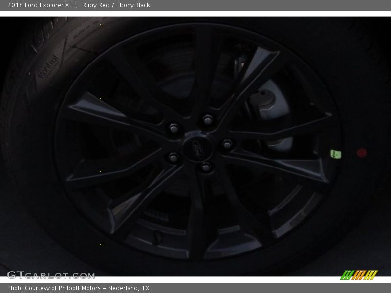 Ruby Red / Ebony Black 2018 Ford Explorer XLT