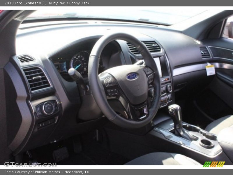 Ruby Red / Ebony Black 2018 Ford Explorer XLT