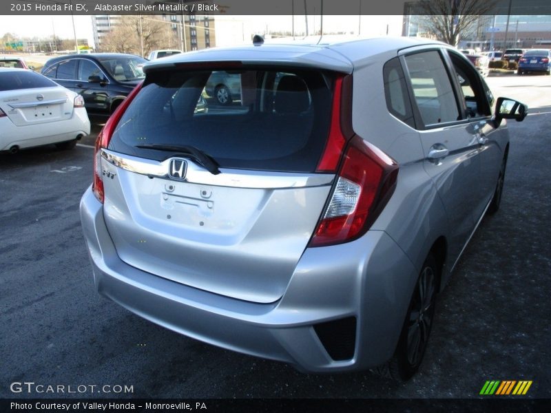 Alabaster Silver Metallic / Black 2015 Honda Fit EX