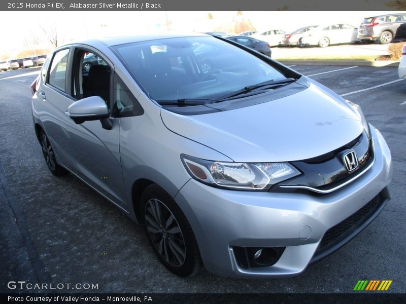 Alabaster Silver Metallic / Black 2015 Honda Fit EX