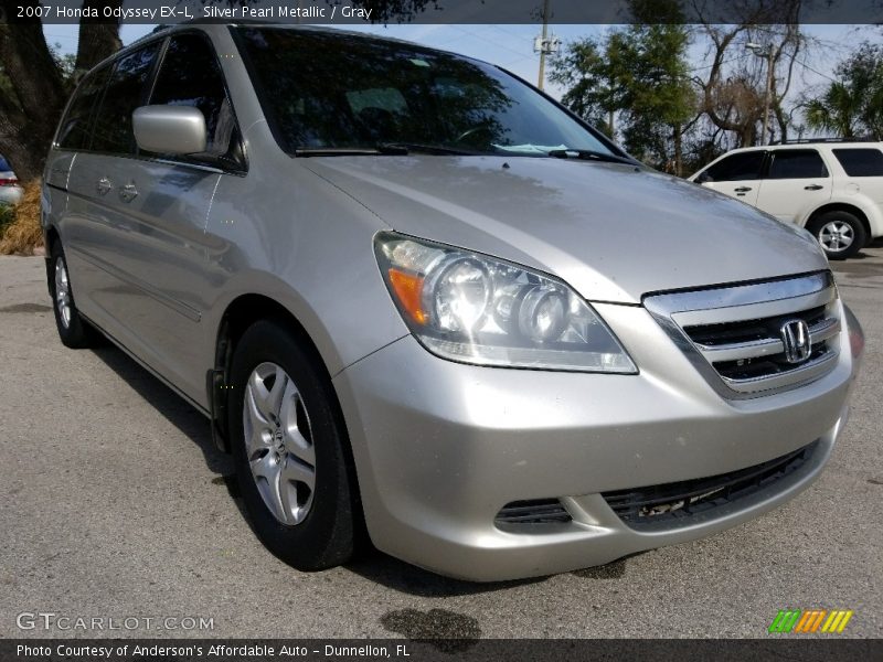 Silver Pearl Metallic / Gray 2007 Honda Odyssey EX-L
