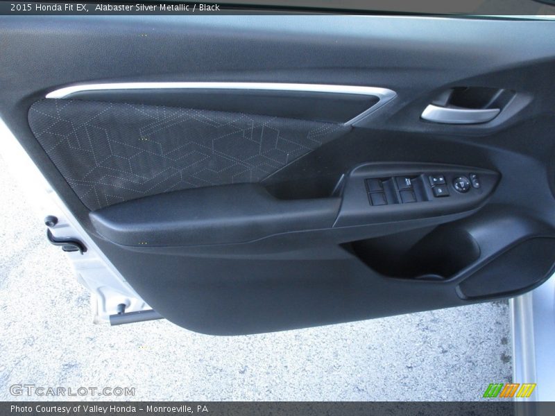 Alabaster Silver Metallic / Black 2015 Honda Fit EX