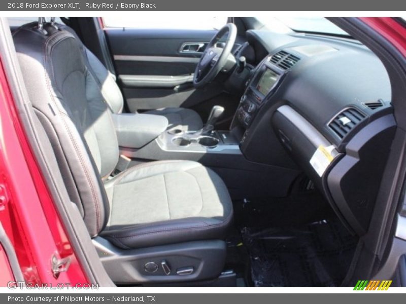 Ruby Red / Ebony Black 2018 Ford Explorer XLT
