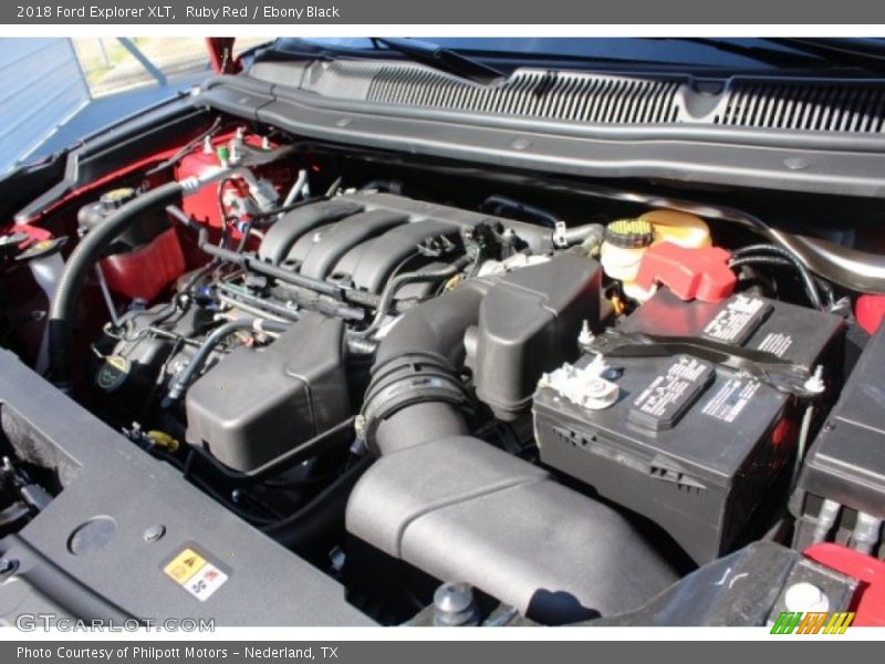 Ruby Red / Ebony Black 2018 Ford Explorer XLT