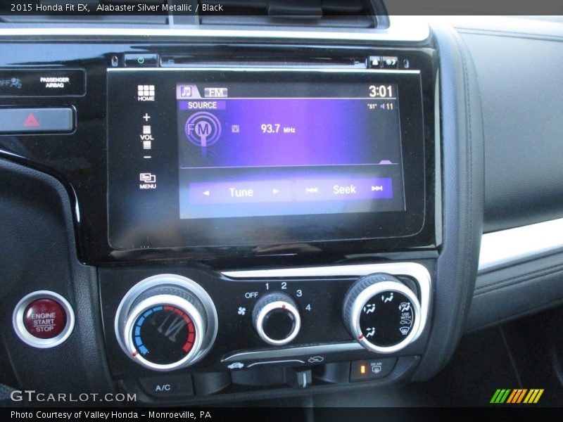 Alabaster Silver Metallic / Black 2015 Honda Fit EX