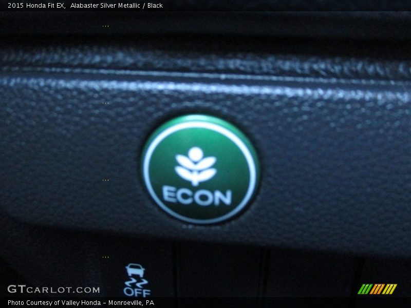 Alabaster Silver Metallic / Black 2015 Honda Fit EX
