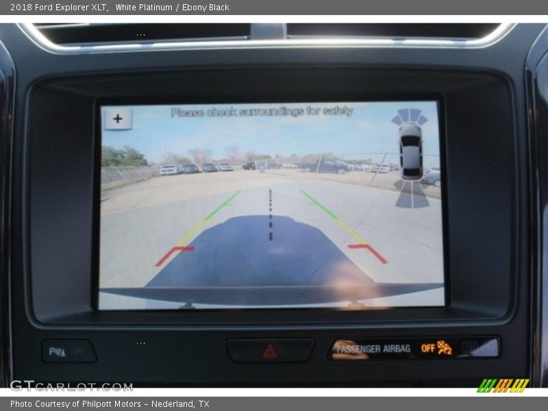 White Platinum / Ebony Black 2018 Ford Explorer XLT