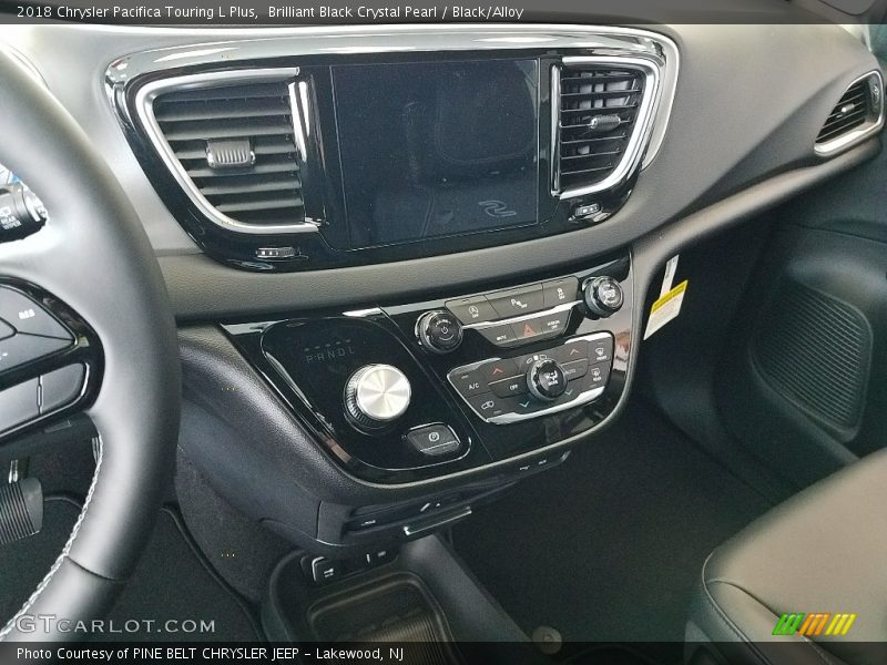 Brilliant Black Crystal Pearl / Black/Alloy 2018 Chrysler Pacifica Touring L Plus