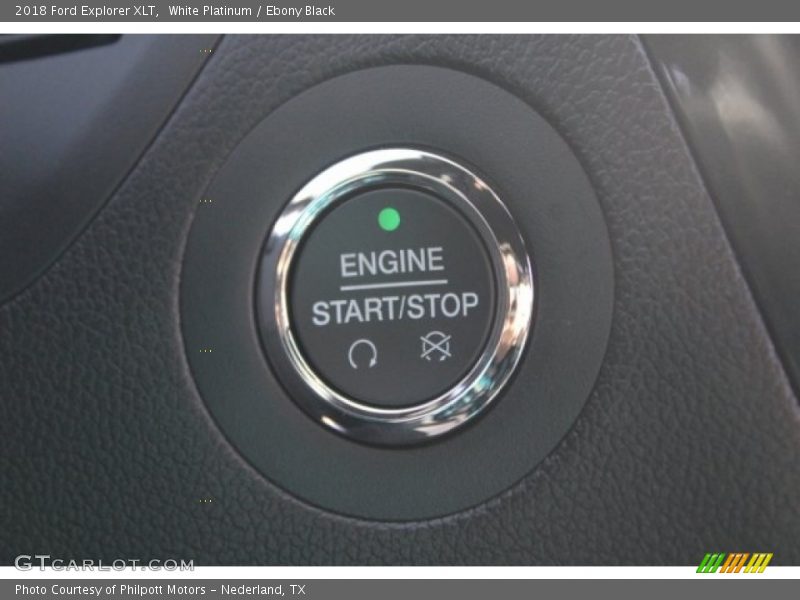 White Platinum / Ebony Black 2018 Ford Explorer XLT