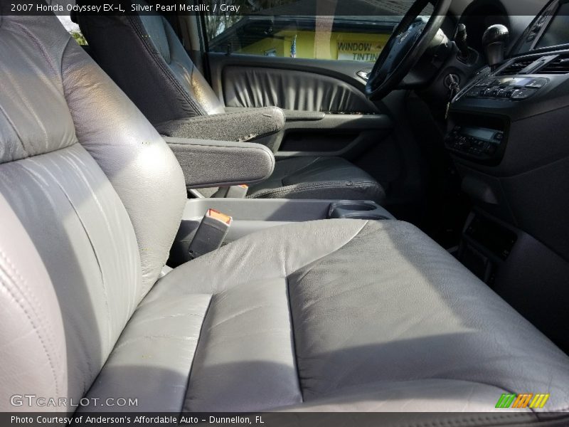 Silver Pearl Metallic / Gray 2007 Honda Odyssey EX-L