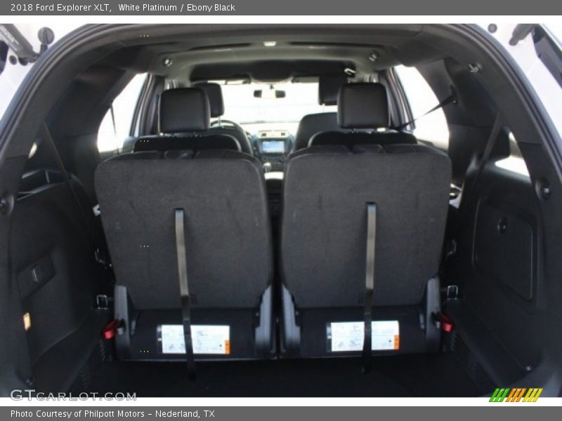 White Platinum / Ebony Black 2018 Ford Explorer XLT