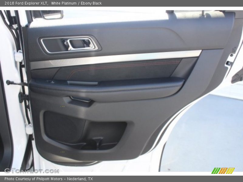 White Platinum / Ebony Black 2018 Ford Explorer XLT
