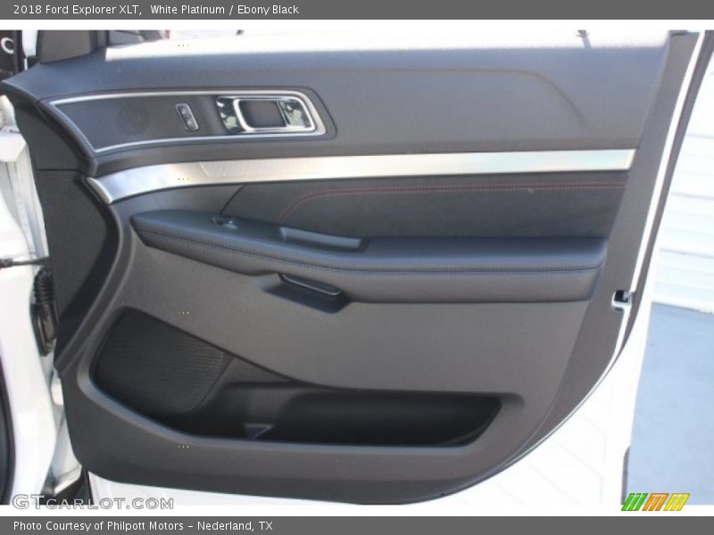 White Platinum / Ebony Black 2018 Ford Explorer XLT