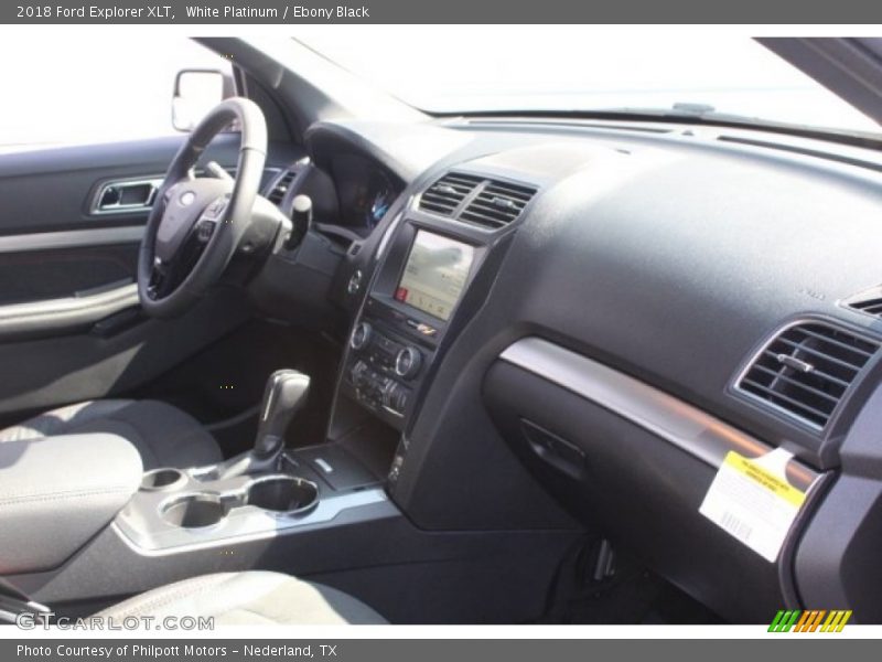White Platinum / Ebony Black 2018 Ford Explorer XLT