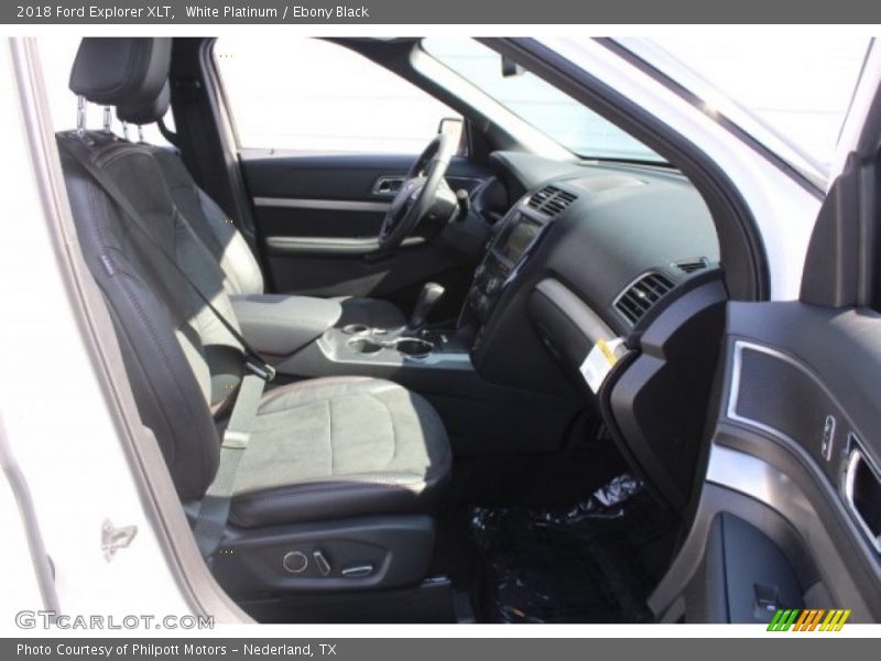White Platinum / Ebony Black 2018 Ford Explorer XLT