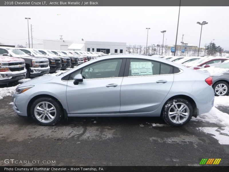 Arctic Blue Metallic / Jet Black 2018 Chevrolet Cruze LT