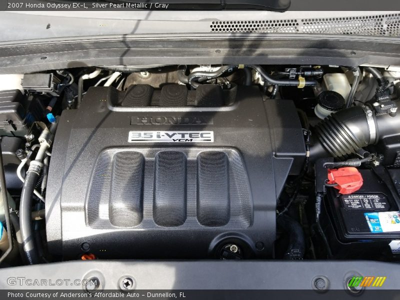 Silver Pearl Metallic / Gray 2007 Honda Odyssey EX-L