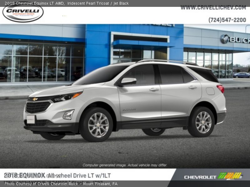 Iridescent Pearl Tricoat / Jet Black 2018 Chevrolet Equinox LT AWD