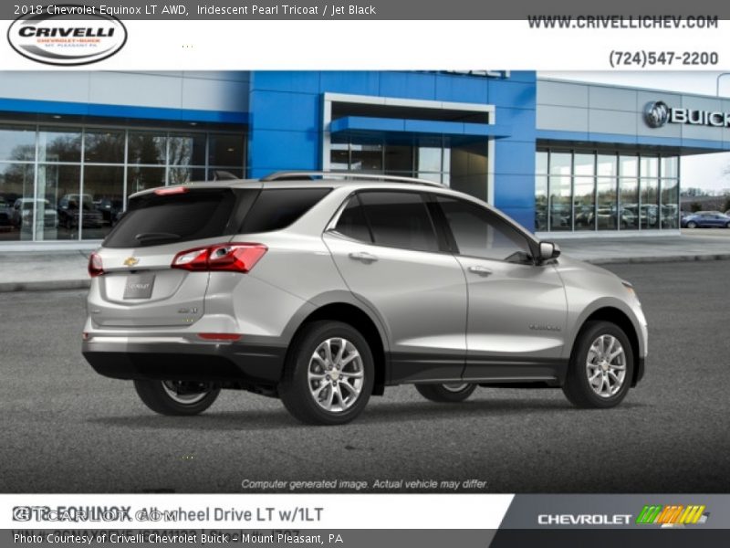 Iridescent Pearl Tricoat / Jet Black 2018 Chevrolet Equinox LT AWD