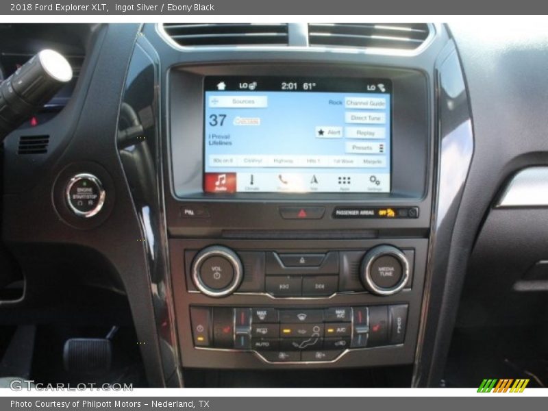 Ingot Silver / Ebony Black 2018 Ford Explorer XLT