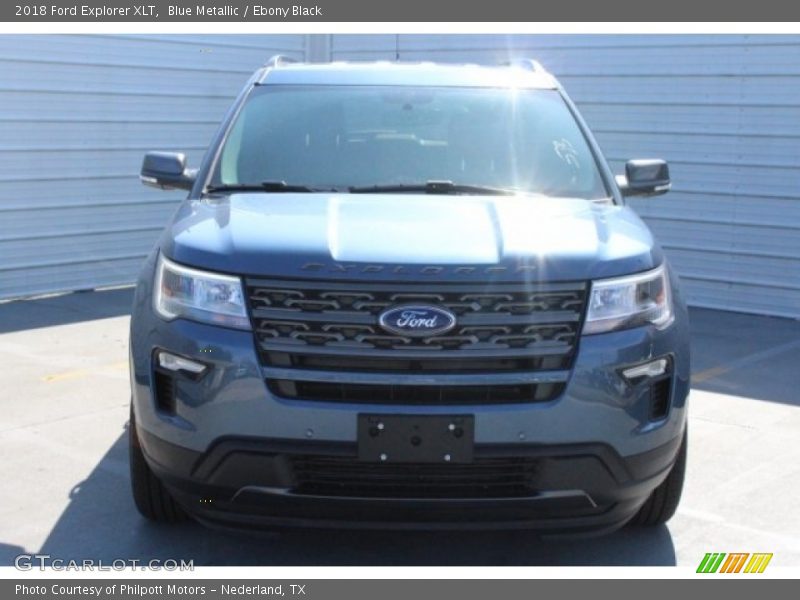 Blue Metallic / Ebony Black 2018 Ford Explorer XLT