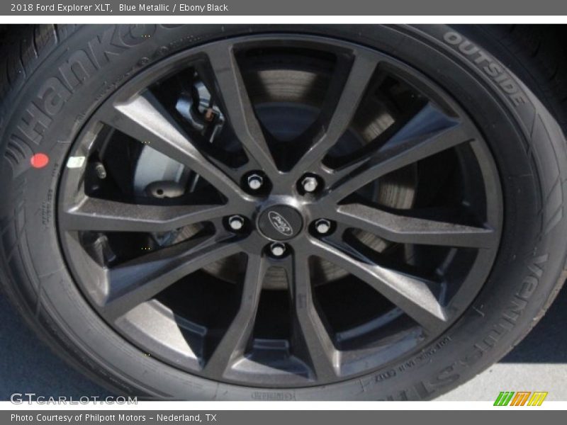 Blue Metallic / Ebony Black 2018 Ford Explorer XLT