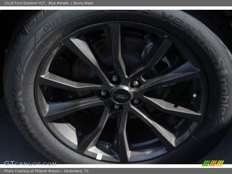 Blue Metallic / Ebony Black 2018 Ford Explorer XLT