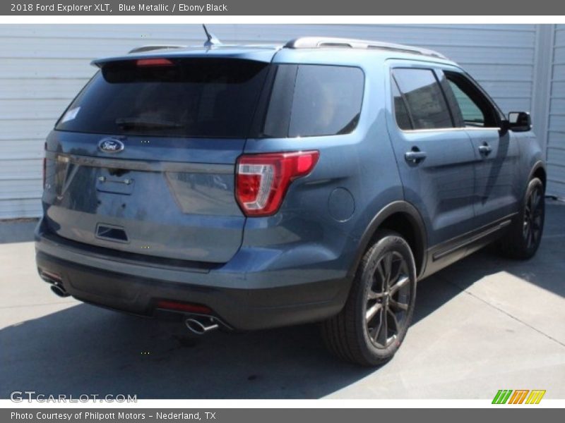 Blue Metallic / Ebony Black 2018 Ford Explorer XLT