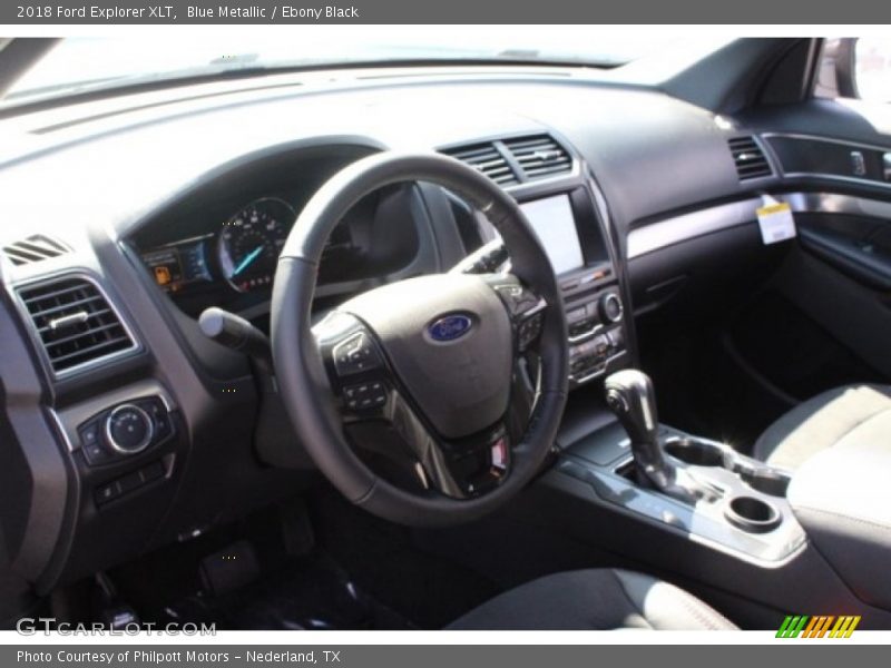 Blue Metallic / Ebony Black 2018 Ford Explorer XLT