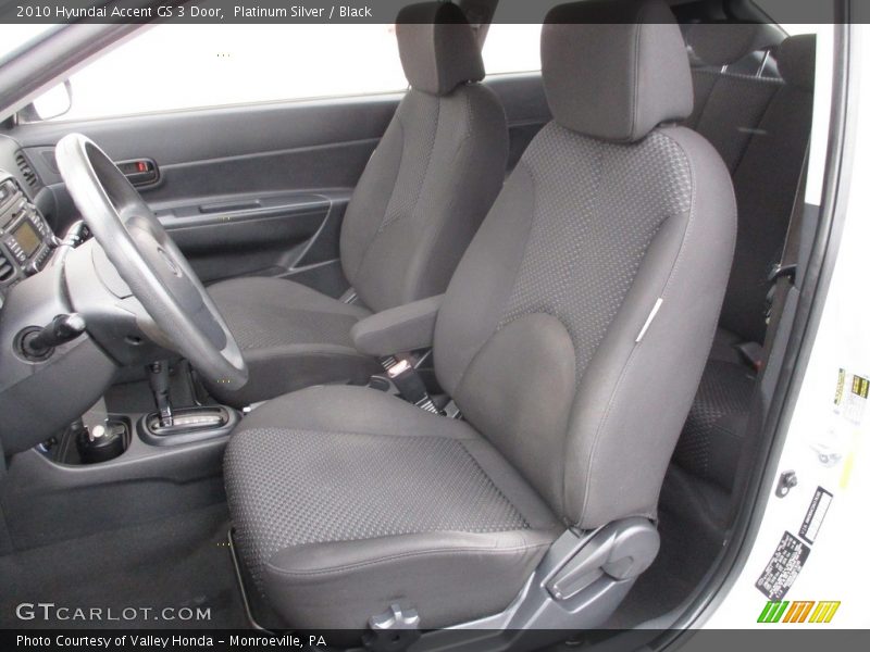 Platinum Silver / Black 2010 Hyundai Accent GS 3 Door