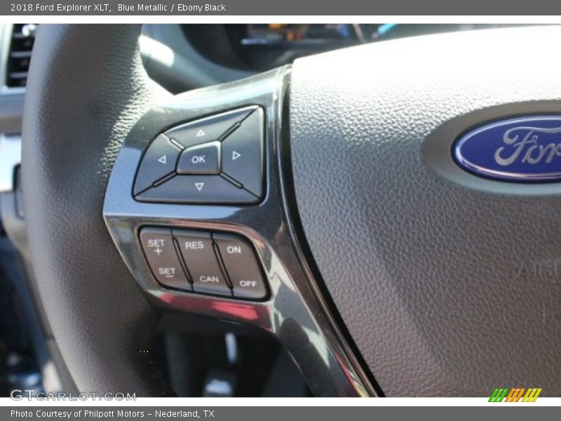 Blue Metallic / Ebony Black 2018 Ford Explorer XLT