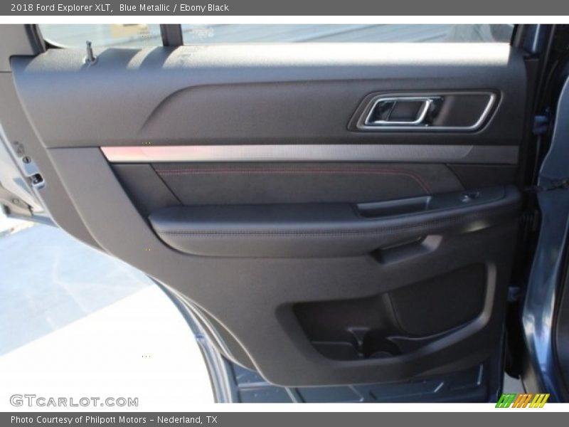 Blue Metallic / Ebony Black 2018 Ford Explorer XLT