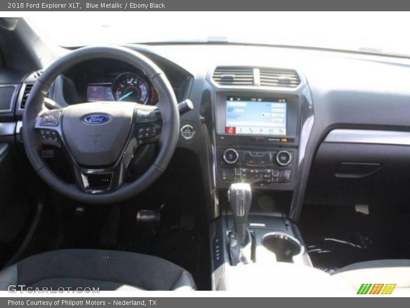 Blue Metallic / Ebony Black 2018 Ford Explorer XLT