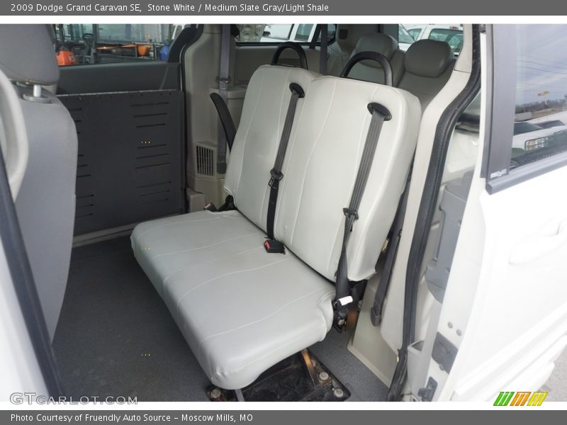 Stone White / Medium Slate Gray/Light Shale 2009 Dodge Grand Caravan SE