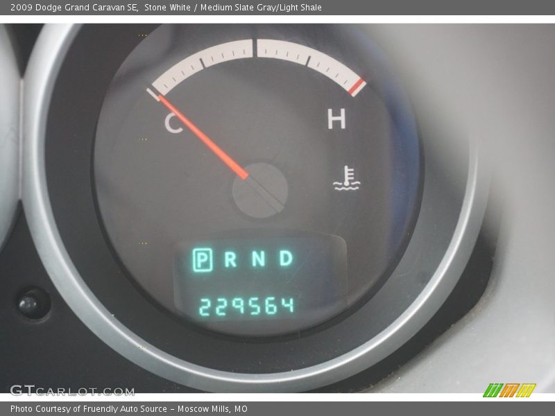 Stone White / Medium Slate Gray/Light Shale 2009 Dodge Grand Caravan SE