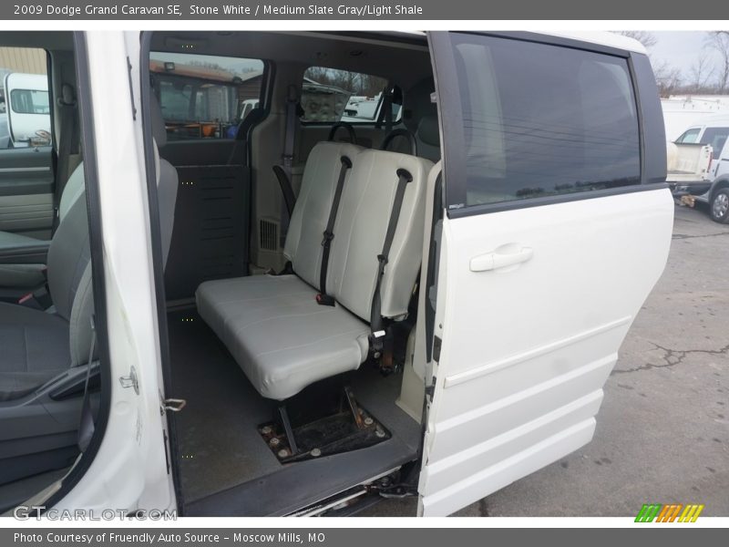 Stone White / Medium Slate Gray/Light Shale 2009 Dodge Grand Caravan SE