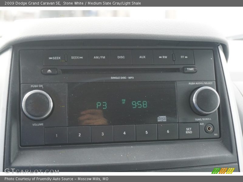 Stone White / Medium Slate Gray/Light Shale 2009 Dodge Grand Caravan SE